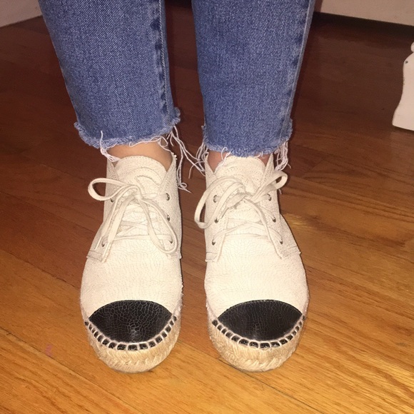 chanel espadrille sneakers